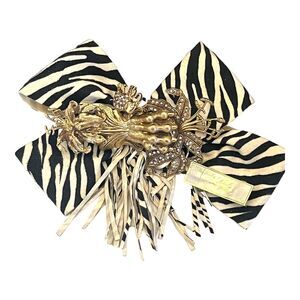 Vintage 1980s Kirks Folly Hair Barrette Zebra Print Floral - 1D Kirks Folly Fashion Hair Barrettes for sale | eBay main image 4